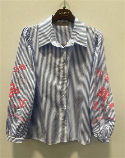 Marta Du Chateau - MDCBellamy Hemd - Sky